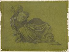 The Passing of Venus - Study of a seated Woman, 1877. Creator: Sir Edward Coley Burne-Jones