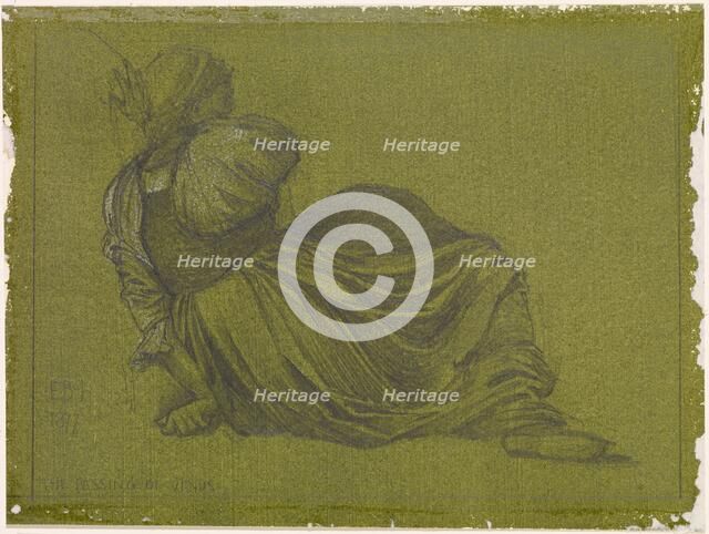 The Passing of Venus - Study of a seated Woman, 1877. Creator: Sir Edward Coley Burne-Jones.