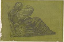 The Passing of Venus - Study of a seated Woman, 1877. Creator: Sir Edward Coley Burne-Jones