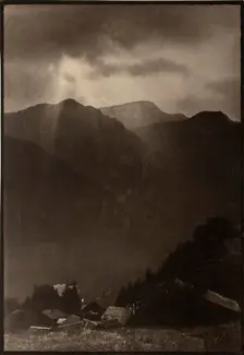 The Passing Storm, Printed 1890 circa. Creator: Paul Martin