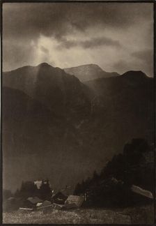 The Passing Storm, Printed 1890 circa. Creator: Paul Martin