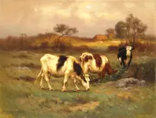 The Pasture Lot, 1907. Creator: Carleton Wiggins