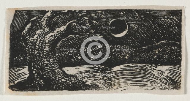 The Pastorals of Virgil, Eclogue I: The Blasted Tree, 1821. Creator: William Blake (British, 1757-1827).