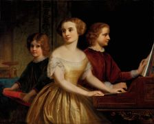 The Parmly Sisters, ca. 1857. Creator: Thomas Pritchard Rossiter