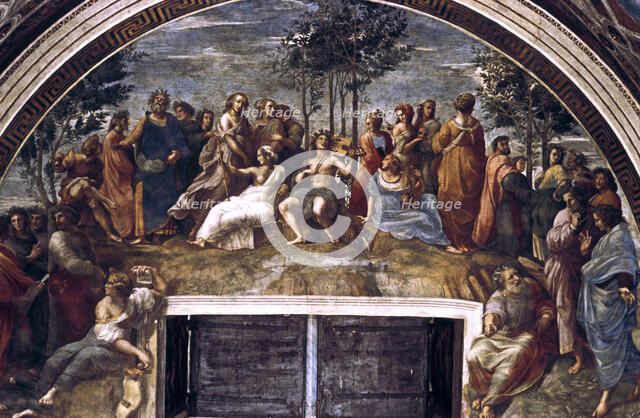 'The Parnassus, from the Stanza delle Segnatura', 1510-1511. Artist: Raphael