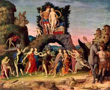 The Parnassus: Mars and Venus 1497, (1929). Artist: Andrea Mantegna