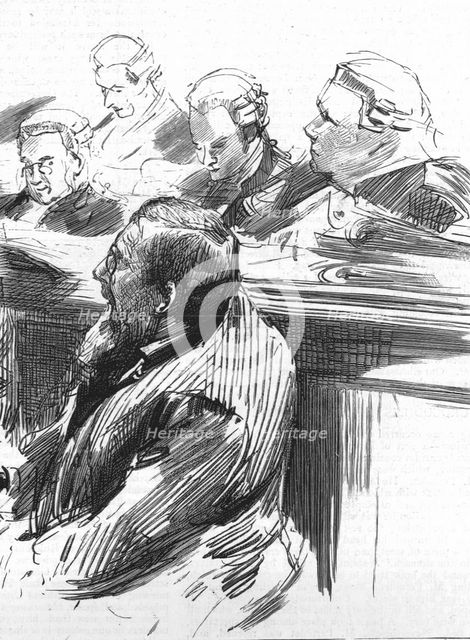 ''The Parnell Commission at the Royal Courts of Justice; Mr. Biggar appears for himself', 1888. Creator: Unknown.