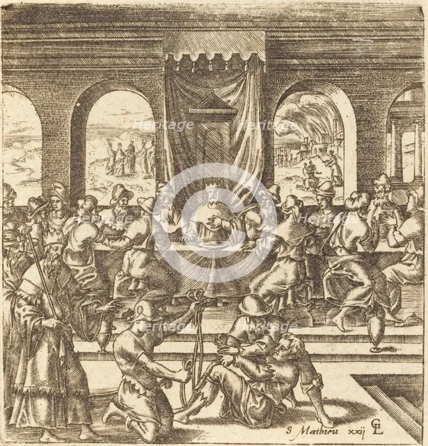 The Parable of the Marriage Feast, probably c. 1576/1580. Creator: Leonard Gaultier.