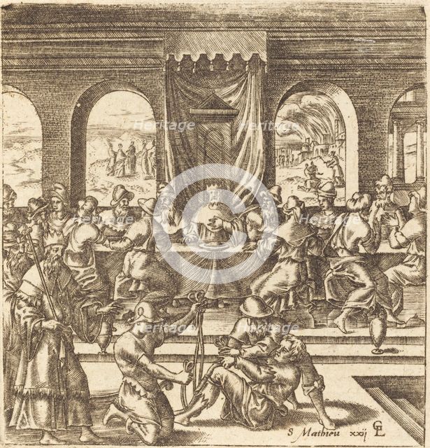 The Parable of the Marriage Feast, probably c. 1576/1580. Creator: Leonard Gaultier.