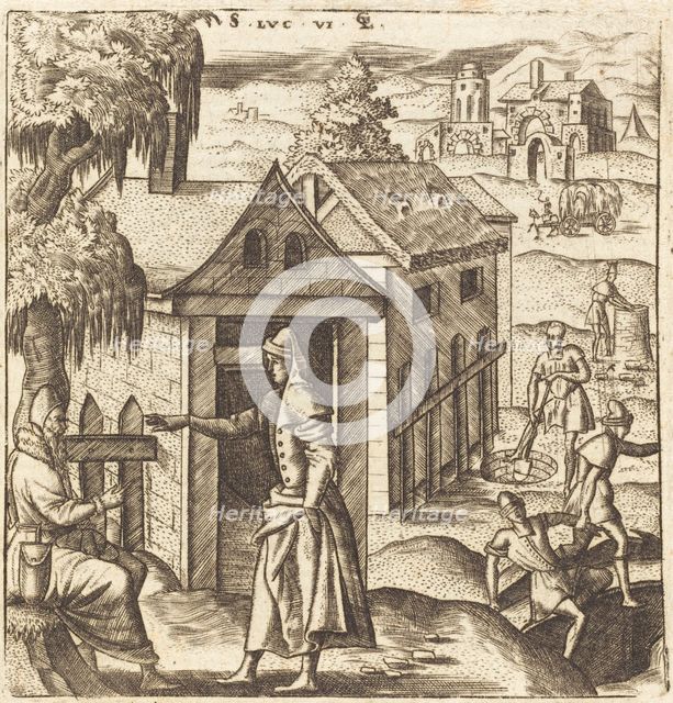 The Parable of the Blind Man, probably c. 1576/1580. Creator: Leonard Gaultier.