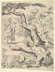 The Parable of the Good Samaritan, 1549. Creator: Dirck Volkertsen Coornhert