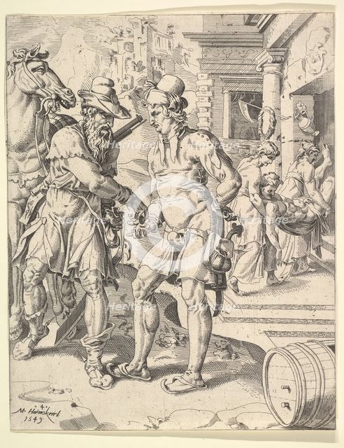 The Parable of the Good Samaritan, 1549. Creator: Dirck Volkertsen Coornhert.
