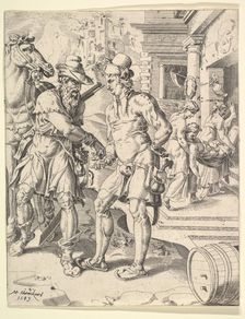 The Parable of the Good Samaritan, 1549. Creator: Dirck Volkertsen Coornhert
