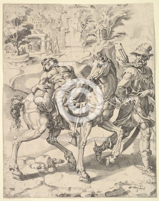 The Parable of the Good Samaritan, 1549. Creator: Dirck Volkertsen Coornhert.