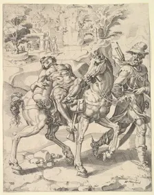 The Parable of the Good Samaritan, 1549. Creator: Dirck Volkertsen Coornhert