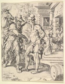 The Parable of the Good Samaritan, 1549. Creator: Dirck Volkertsen Coornhert