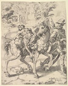 The Parable of the Good Samaritan, 1549. Creator: Dirck Volkertsen Coornhert