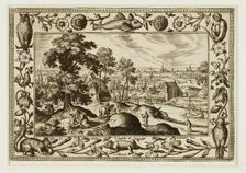 The Parable of the Good Samaritan, from Landscapes with Old and New Testament Scenes and..., 1584. Creator: Adriaen Collaert