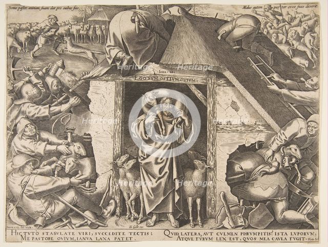The Parable of the Good Shepherd, 1565. Creator: Philip Galle.