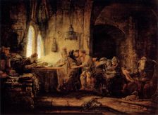The Parable of the Labourers in the Vineyard 1637. Artist: Rembrandt Harmensz van Rijn