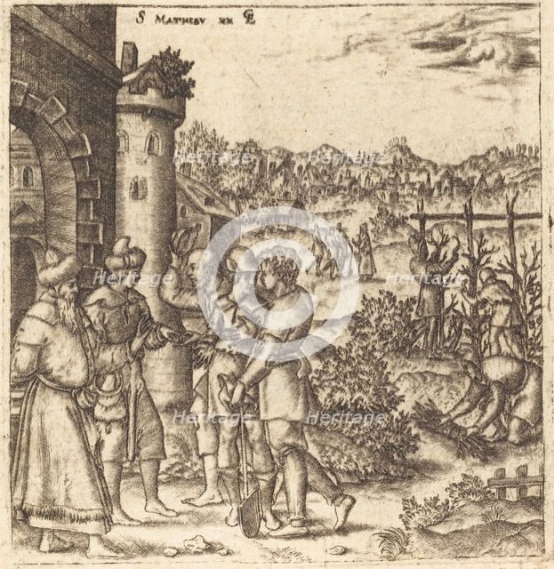 The Parable of the Laborers in the Vineyard, probably c. 1576/1580. Creator: Leonard Gaultier.
