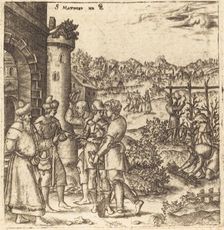 The Parable of the Laborers in the Vineyard, probably c. 1576/1580. Creator: Leonard Gaultier