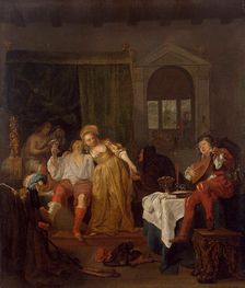 The Parable of the Prodigal Son 1640s. Creator: Metsu, Gabriel (1629-1667)
