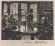 The Parable of the Prodigal Son: The Departure No. 1, 1882. Creator: James Tissot