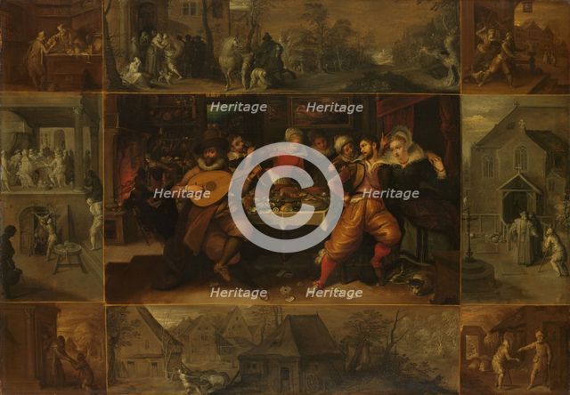 The Parable of the Prodigal Son, c.1610-c.1620. Creator: Frans Francken II.
