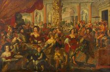 The Parable of the Rich Man and the Beggar Lazarus. Creator: Kessler, Stephan (1622-1700)