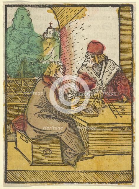 The Parable of the Rich Man and the Housekeeper, 2, from Das Plenarium, 1517. Creator: Hans Schäufelein the Elder.