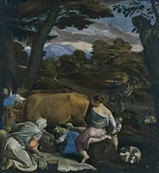 The Parable of the Sower. Artist: Bassano, Jacopo, il vecchio (ca. 1510-1592)