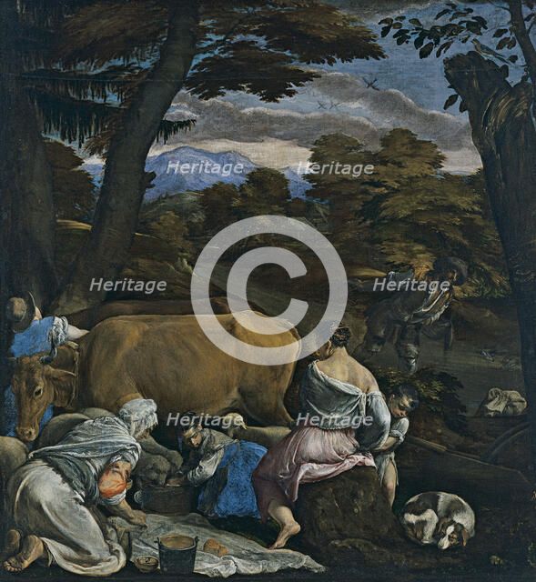 The Parable of the Sower. Artist: Bassano, Jacopo, il vecchio (ca. 1510-1592)