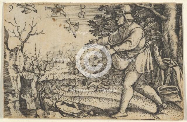 The Parable of the Sower, from The Story of Christ, 1534-35. Creator: Georg Pencz.