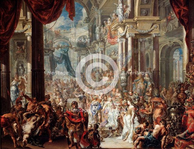 The Parable of the Wedding Feast', 1737. Creator: Platzer, Johann Georg (1704-1761).