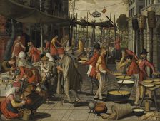 The Parable of the Wedding Feast. Creator: Aertsen, Pieter (1508-1575)