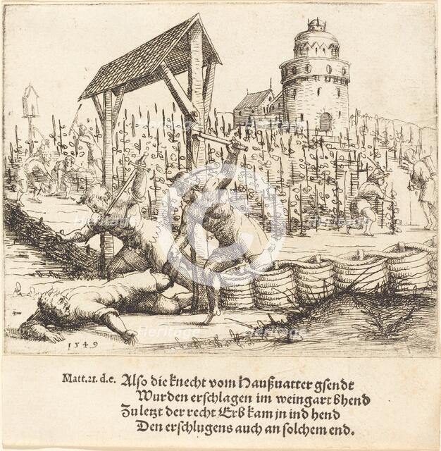 The Parable of the Wicked Husbandmen, 1549. Creator: Augustin Hirschvogel.