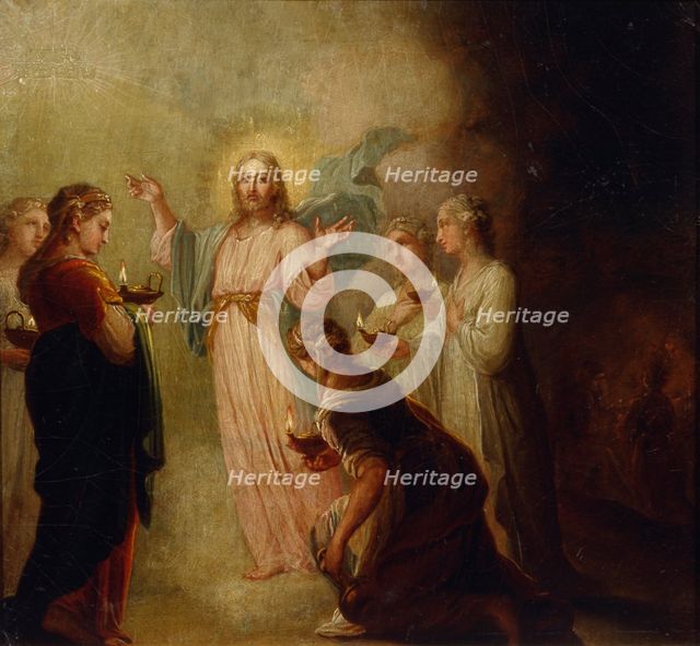 The Parable of the Wise and Foolish Virgins. Artist: Borovikovsky, Vladimir Lukich (1757-1825)