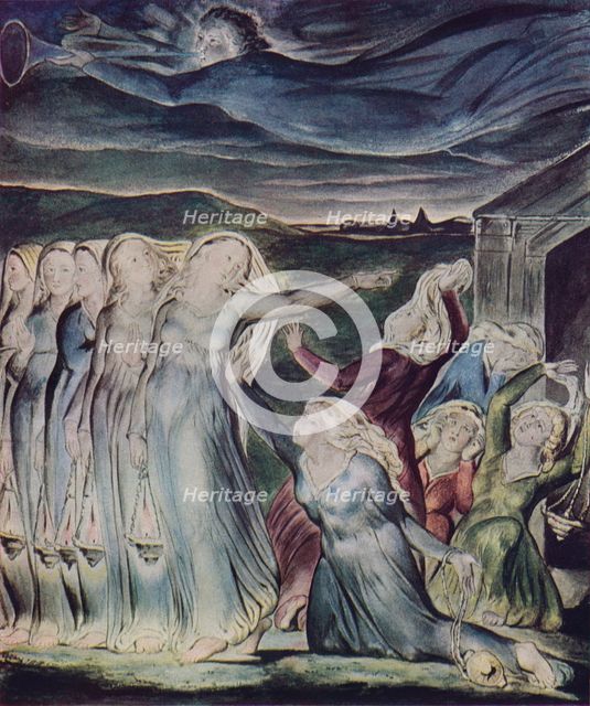 'The Parable of the Wise and Foolish Virgins', c1800. Artist: William Blake.