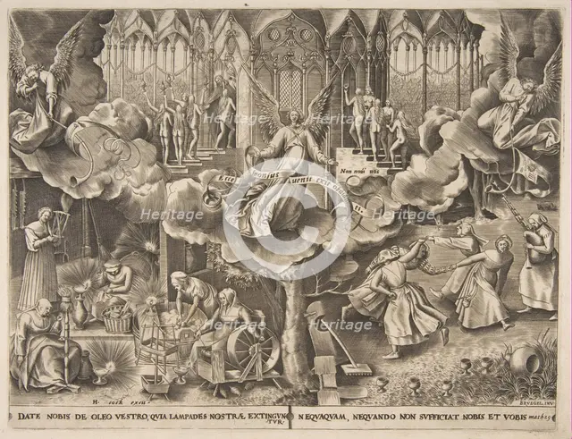 The Parable of the Wise and Foolish Virgins, ca. 1560-63. Creator: Philip Galle.