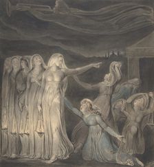 The Parable of the Wise and Foolish Virgins, ca. 1799-1800. Creator: William Blake