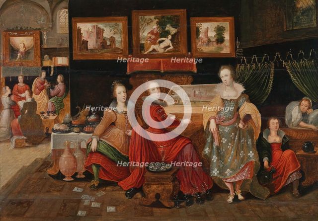 The Parable of the Wise and Foolish Virgins. Creator: Lisaert, Pieter, (IV) (1595-1629/30).