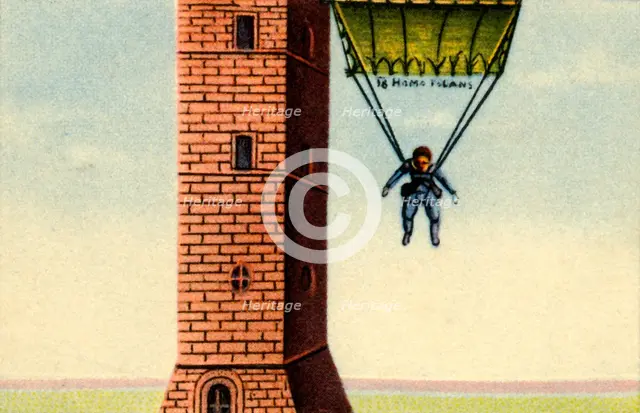 The Parachute of Fauste Veranzio, 1617, (1932).  Creator: Unknown.