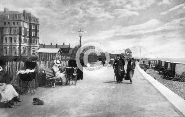 The Parade, Bexhill-on-Sea, East Sussex, early 20th century.Artist: Photochrom Co Ltd of London