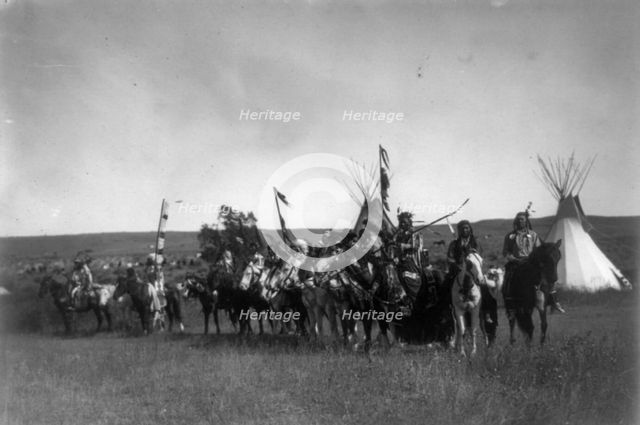The parade, c1908. Creator: Edward Sheriff Curtis.