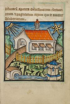 The Paradise of All Delights;The Enclosed Garden, Sealed Fountain, Stella Maris..., about 1480-1490. Creator: Unknown