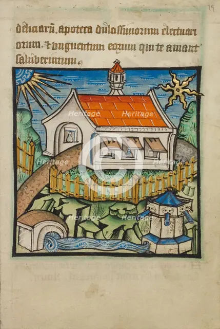 The Paradise of All Delights;The Enclosed Garden, Sealed Fountain, Stella Maris..., about 1480-1490. Creator: Unknown.
