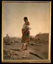 The Paraguayan; image of your desolate homeland oil 1880