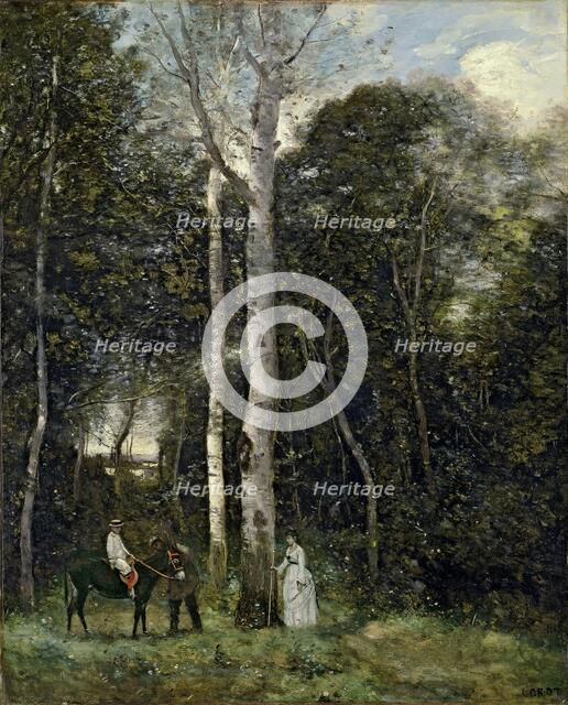 The Parc des Lions at Port-Marly, 1872. Creator: Jean-Baptiste-Camille Corot.