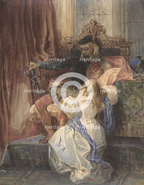 The Pardon Refused (from Sir Walter Scott's "Kenilworth"), ca. 1826-29. Creator: Camille Joseph Etienne Roqueplan.
